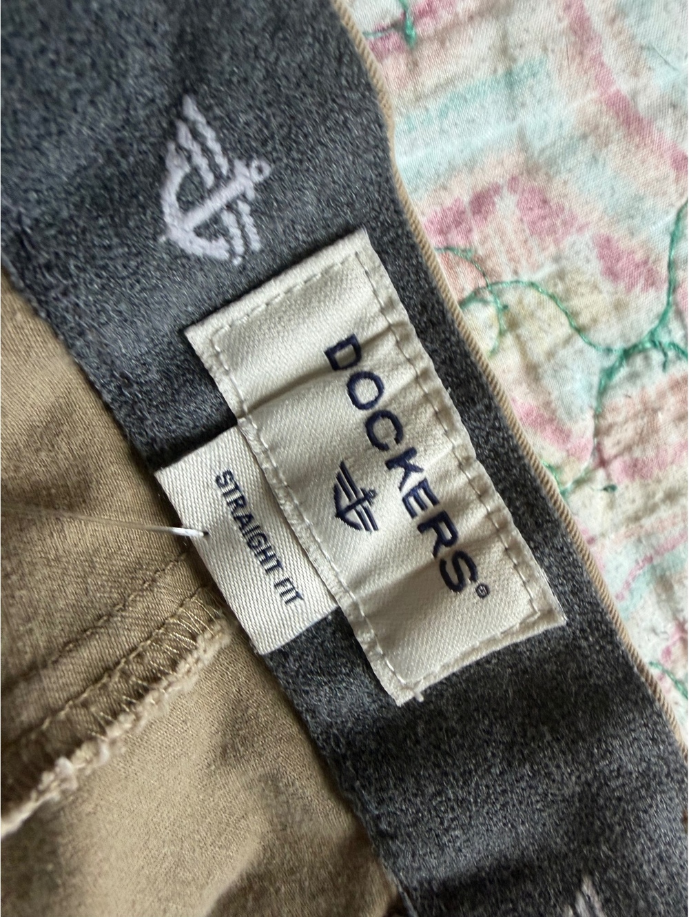 Dockers Mens Grey Chino Khaki Pants W38 L30 Supreme Flex Comfort
